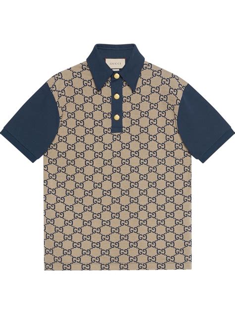 gucci polo shirt gg print|authentic Gucci polo shirts.